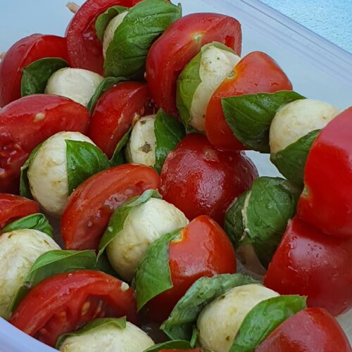Mozzarella Tomato Skewers