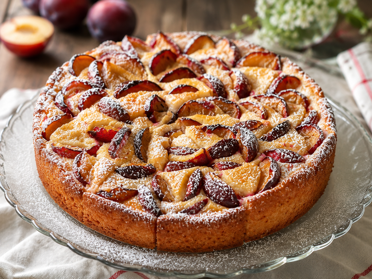 Round Cream Fruit Cake