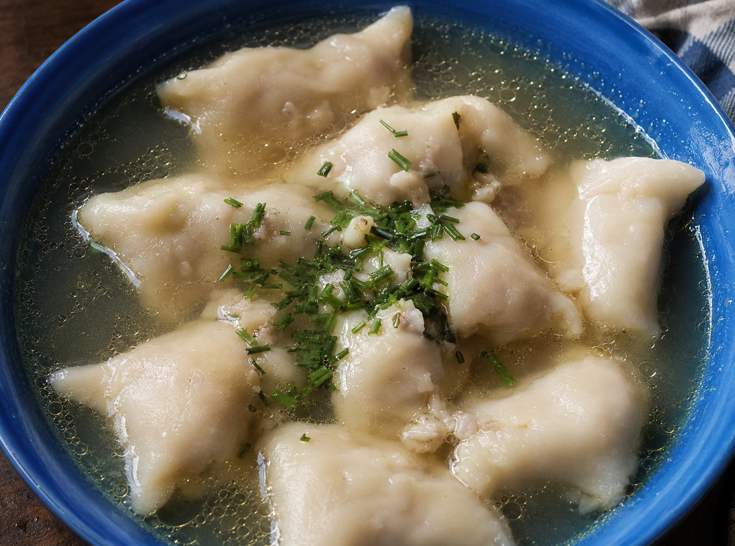 Swabian Dumplings (Maultaschen) with Meat Filling
