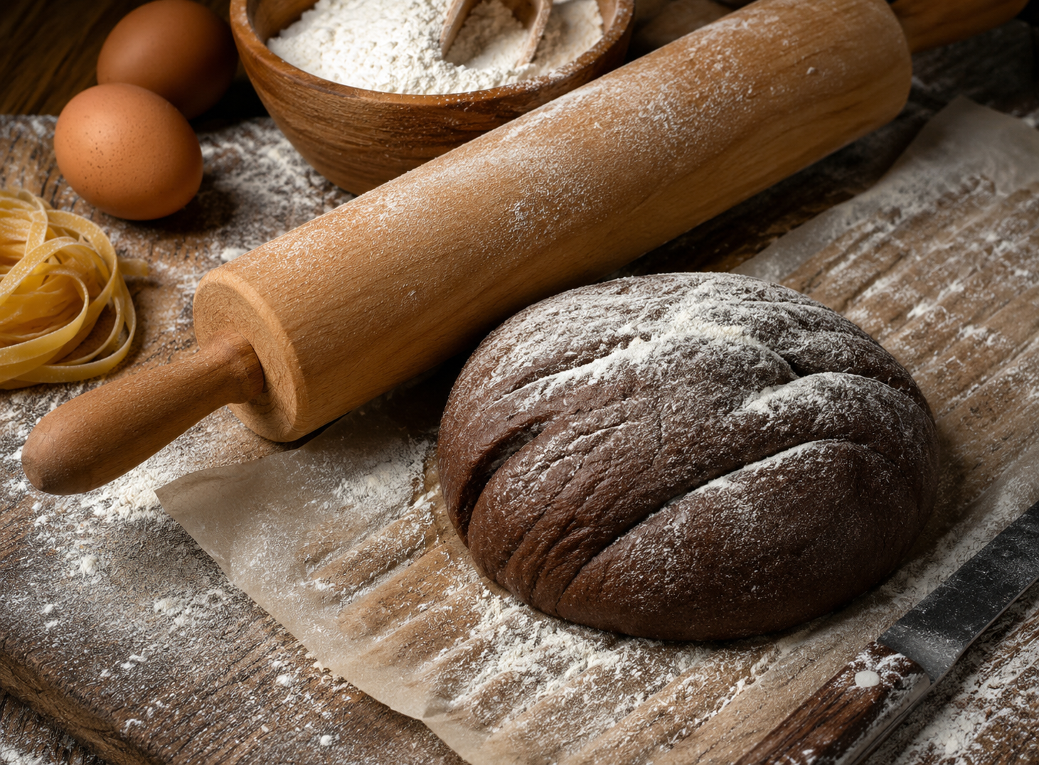 Vegan Dark Pasta Dough