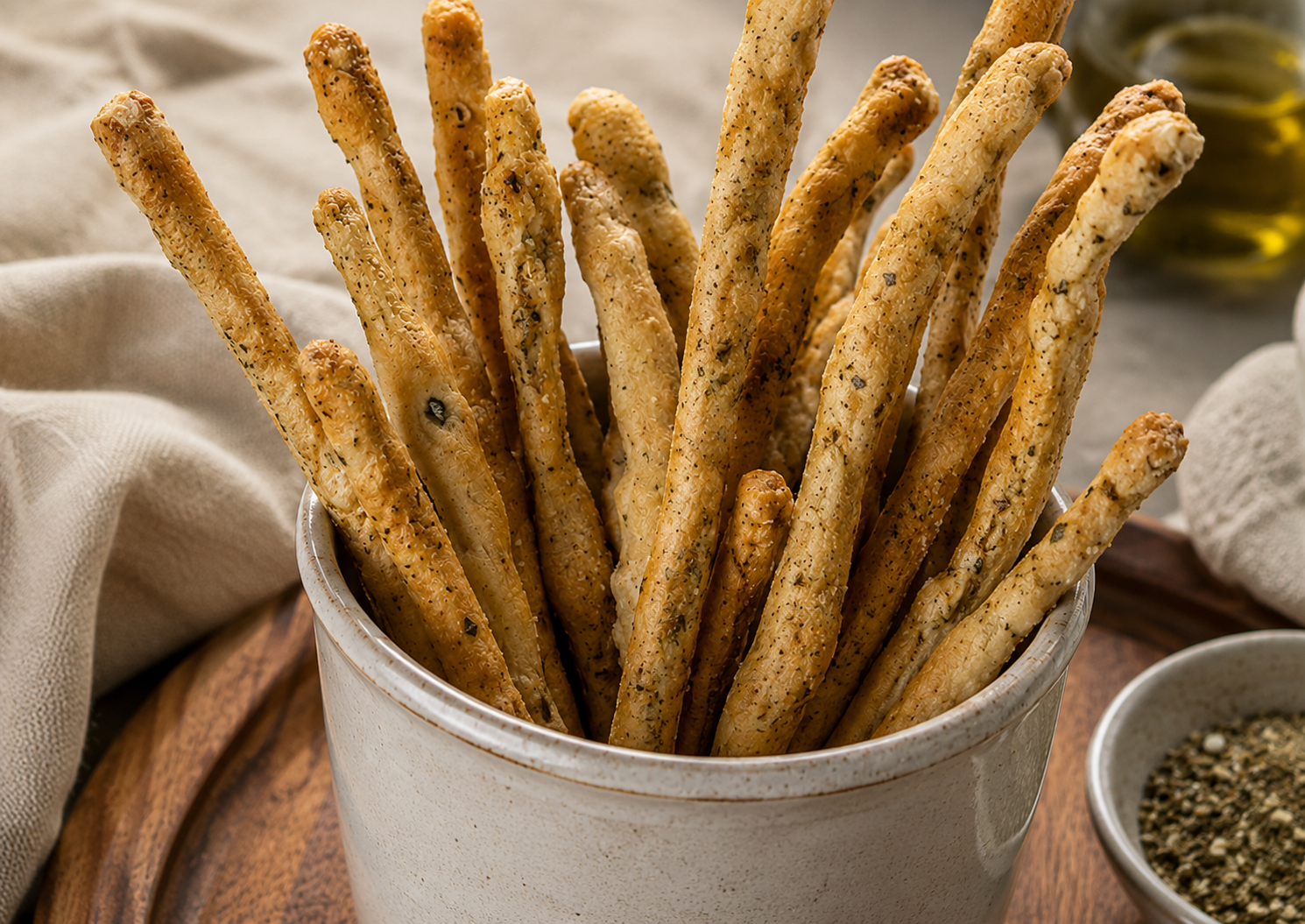 Garlic-Herb Snack Sticks or Bread Chips