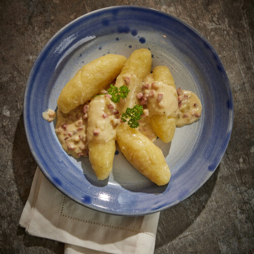 Hoorische in Bacon-Cream Sauce – Austrian Dish