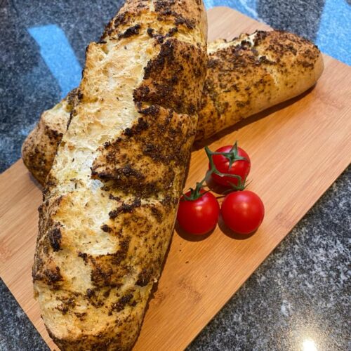 Herb and Garlic Baguette, Bread and Buns