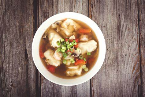 Beef Soup with Butter and Wild Garlic Dumplings