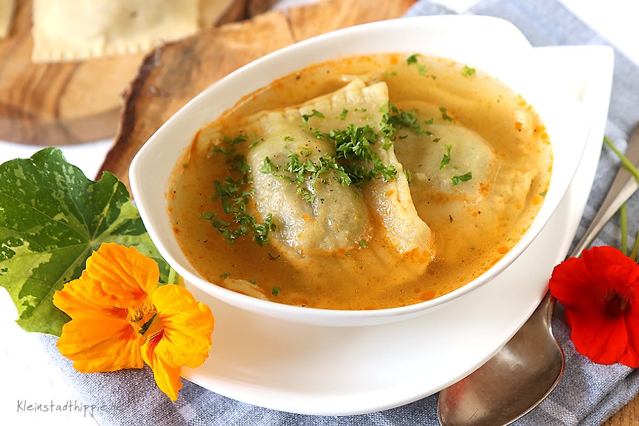 Vegan German (Schwäbisch) Ravioli