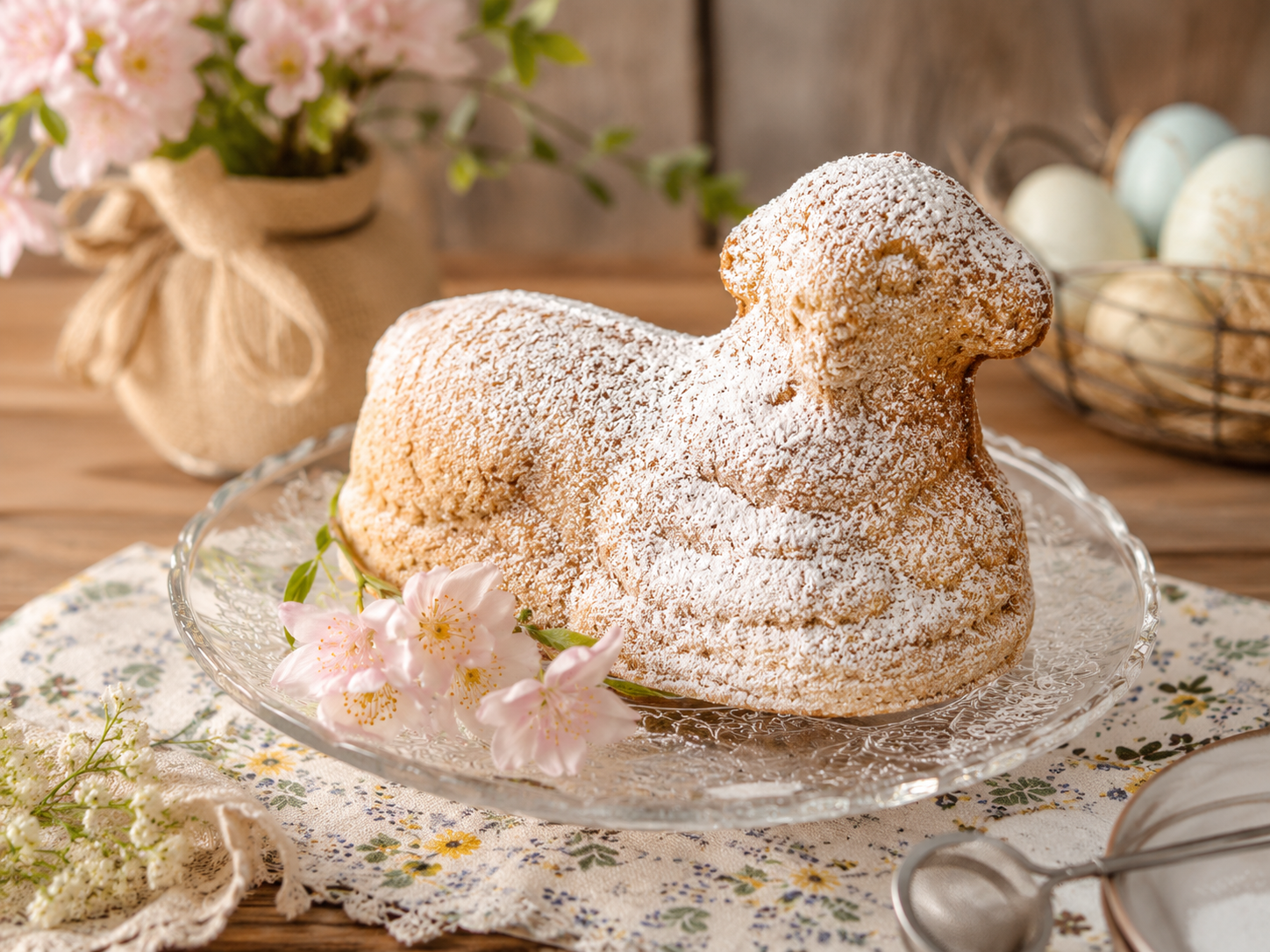 Gluten-Free Easter Lamb Made from Marble Cake Batter