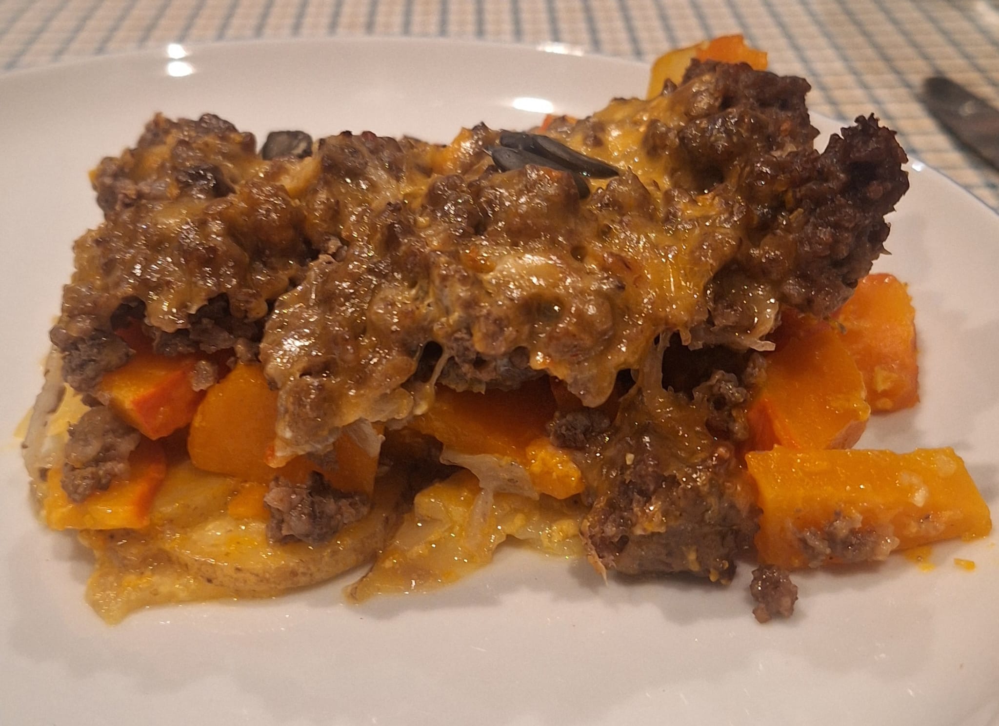 Savory Lamb–Pumpkin Potato Bake