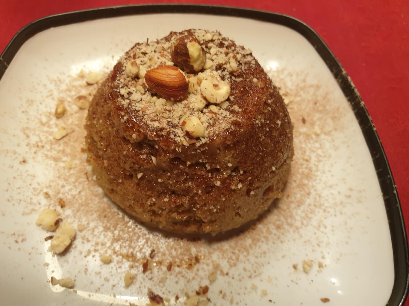 Hazelnut Mug Cake from the Microwave
